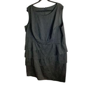 Unbranded Little Black Tank Top Knee Length Layered Womens Dress Plus Size 3XL
